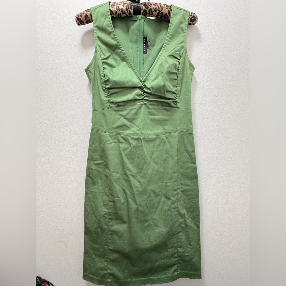 Sisley Designer Mini Dress in Green XS